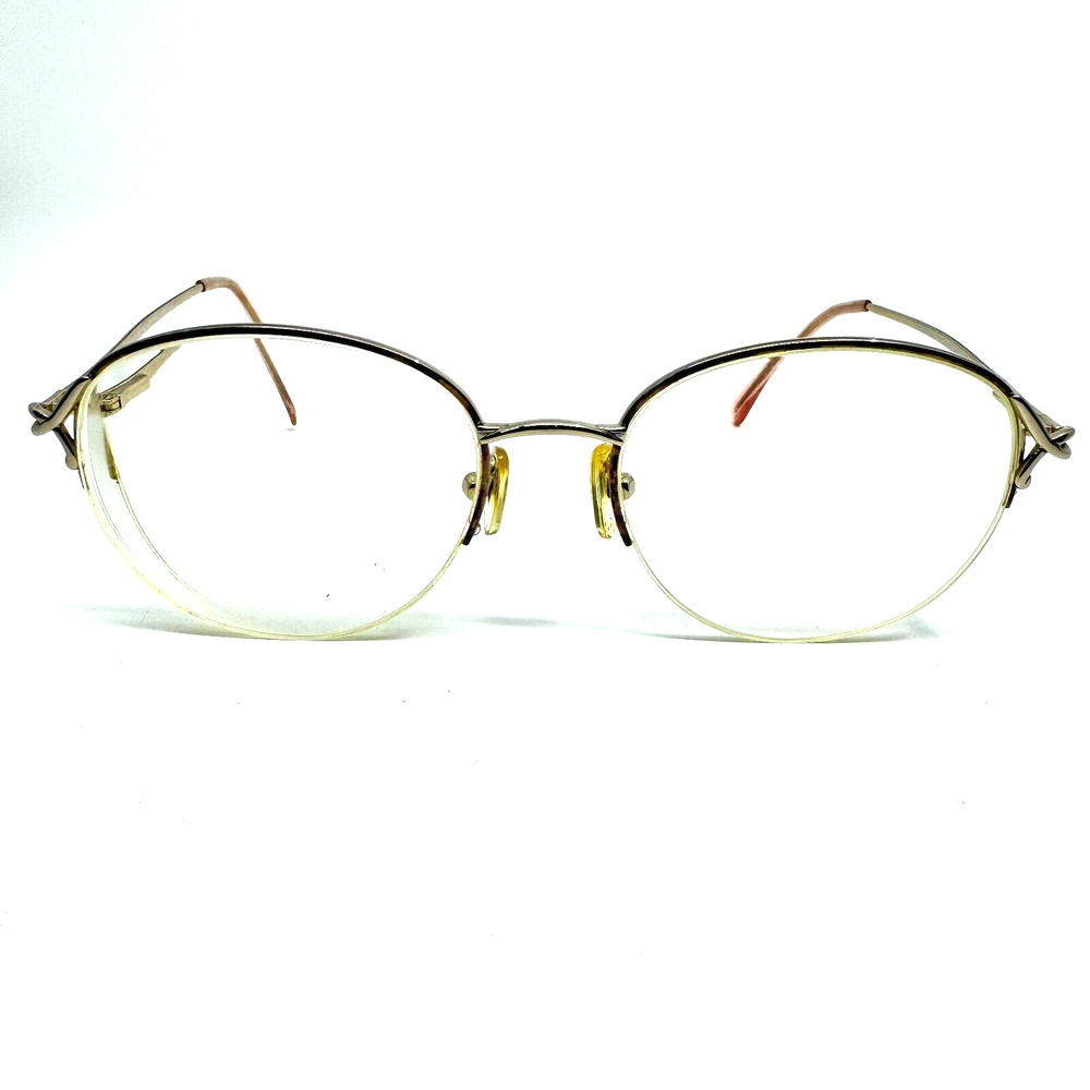 Halee Otego Optical Iris GOLD 55-17-135 Metal Half Rim Eyeglasses Frame H10136‎